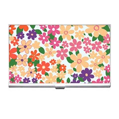 Flower Floral Rainbow Rose Business Card Holders