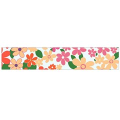 Flower Floral Rainbow Rose Flano Scarf (large)