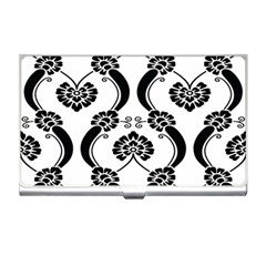 Flower Floral Black Sexy Star Black Business Card Holders