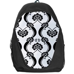 Flower Floral Black Sexy Star Black Backpack Bag