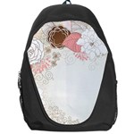 Flower Floral Rose Sunflower Star Sexy Pink Backpack Bag Front