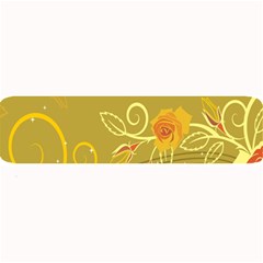 Flower Floral Yellow Sunflower Star Leaf Line Gold Large Bar Mats