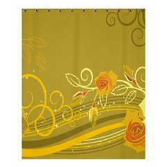 Flower Floral Yellow Sunflower Star Leaf Line Gold Shower Curtain 60  X 72  (medium)  by Mariart