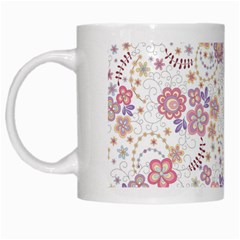 Flower Floral Sunflower Rose Purple Red Star White Mugs