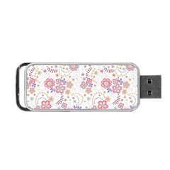 Flower Floral Sunflower Rose Purple Red Star Portable Usb Flash (one Side) by Mariart