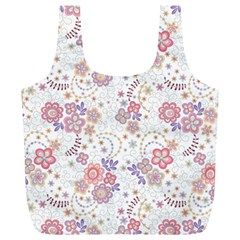 Flower Floral Sunflower Rose Purple Red Star Full Print Recycle Bags (l)  by Mariart