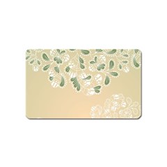 Flower Frame Green Sexy Magnet (name Card)