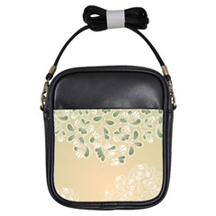 Flower Frame Green Sexy Girls Sling Bags