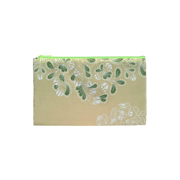 Flower Frame Green Sexy Cosmetic Bag (XS)
