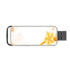 Flower Floral Yellow Sunflower Star Leaf Line Portable Usb Flash (two Sides) by Mariart