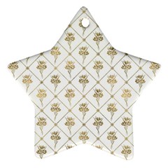 Flower Leaf Gold Ornament (Star)