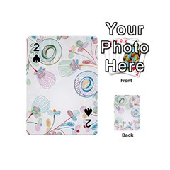 Flower Rainbow Circle Polka Leaf Sexy Playing Cards 54 (mini) 