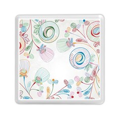 Flower Rainbow Circle Polka Leaf Sexy Memory Card Reader (square)  by Mariart