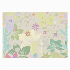 Flower Rainbow Star Floral Sexy Purple Green Yellow White Rose Large Glasses Cloth (2-side) by Mariart