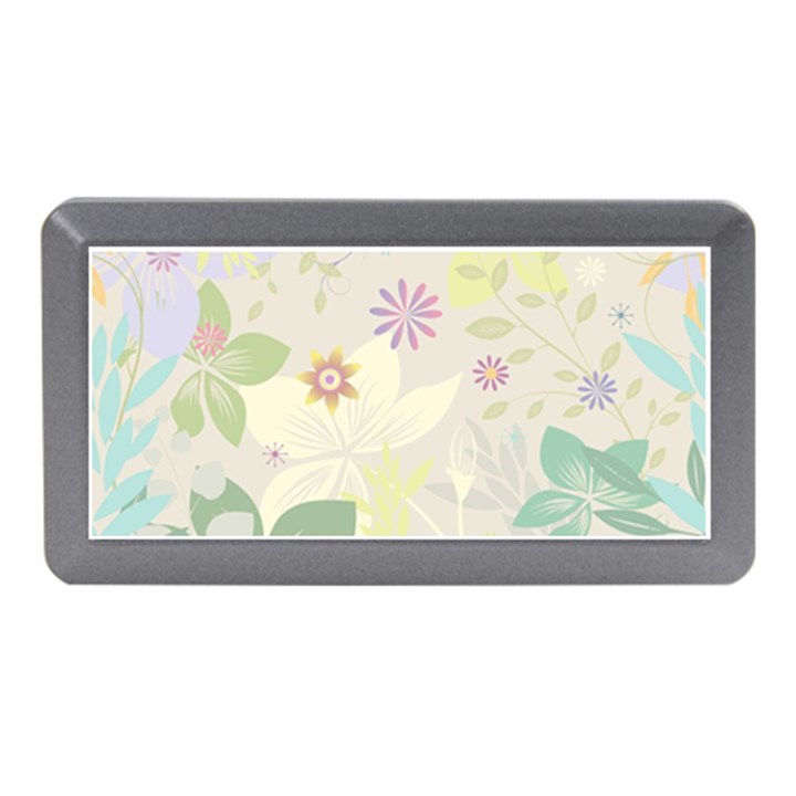 Flower Rainbow Star Floral Sexy Purple Green Yellow White Rose Memory Card Reader (Mini)