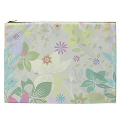Flower Rainbow Star Floral Sexy Purple Green Yellow White Rose Cosmetic Bag (xxl)  by Mariart