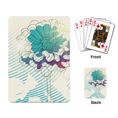 Flower Rose Purple Sunflower Lotus Playing Card