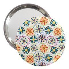 Flower Rainbow Fan Sunflower Circle Sexy 3  Handbag Mirrors by Mariart