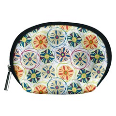 Flower Rainbow Fan Sunflower Circle Sexy Accessory Pouches (medium)  by Mariart