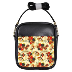 Flower Seed Rainbow Rose Girls Sling Bags by Mariart