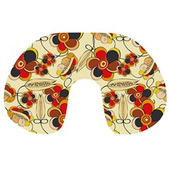 Flower Seed Rainbow Rose Travel Neck Pillows by Mariart