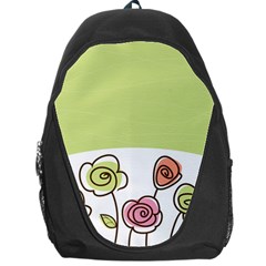 Flower Simple Green Rose Sunflower Sexy Backpack Bag