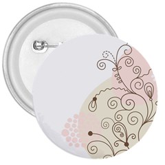 Flower Simple Pink 3  Buttons by Mariart