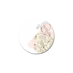 Flower Simple Pink Golf Ball Marker by Mariart