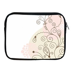 Flower Simple Pink Apple Ipad 2/3/4 Zipper Cases by Mariart