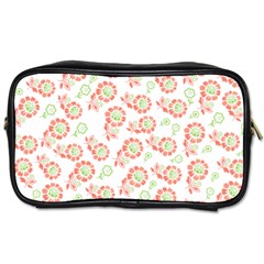Flower Rose Red Green Sunflower Star Toiletries Bags 2-side by Mariart