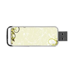 Flower Star Floral Green Camuflage Leaf Frame Portable Usb Flash (two Sides) by Mariart