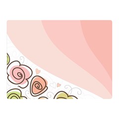 Flower Sunflower Wave Waves Pink Double Sided Flano Blanket (mini)  by Mariart