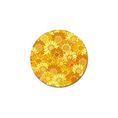 Flower Sunflower Floral Beauty Sexy Golf Ball Marker