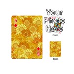 Flower Sunflower Floral Beauty Sexy Playing Cards 54 (Mini)  Front - Diamond5