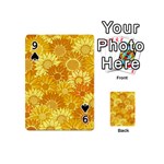 Flower Sunflower Floral Beauty Sexy Playing Cards 54 (Mini)  Front - Spade9