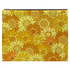 Flower Sunflower Floral Beauty Sexy Cosmetic Bag (xxxl) 