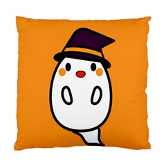 Halloween Ghost Orange Standard Cushion Case (one Side) by Mariart
