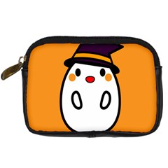 Halloween Ghost Orange Digital Camera Cases by Mariart