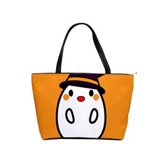 Halloween Ghost Orange Shoulder Handbags