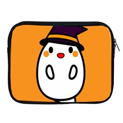 Halloween Ghost Orange Apple Ipad 2/3/4 Zipper Cases