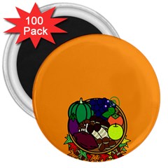 Healthy Vegetables Food 3  Magnets (100 Pack) by Mariart