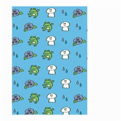 Frog Ghost Rain Flower Green Animals Small Garden Flag (Two Sides)