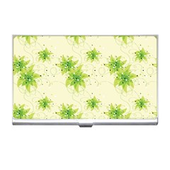 Leaf Green Star Beauty Business Card Holders