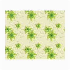 Leaf Green Star Beauty Small Glasses Cloth (2-side) by Mariart
