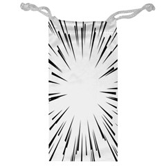 Line Black Sun Arrow Jewelry Bag by Mariart