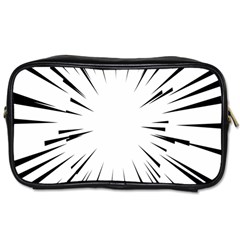 Line Black Sun Arrow Toiletries Bags by Mariart