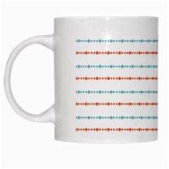 Line Polka Dots Blue Red Sexy White Mugs