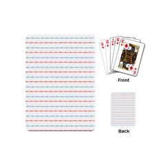 Line Polka Dots Blue Red Sexy Playing Cards (mini) 