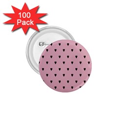 Love Black Pink Valentine 1 75  Buttons (100 Pack) 