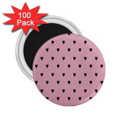 Love Black Pink Valentine 2 25  Magnets (100 Pack)  by Mariart